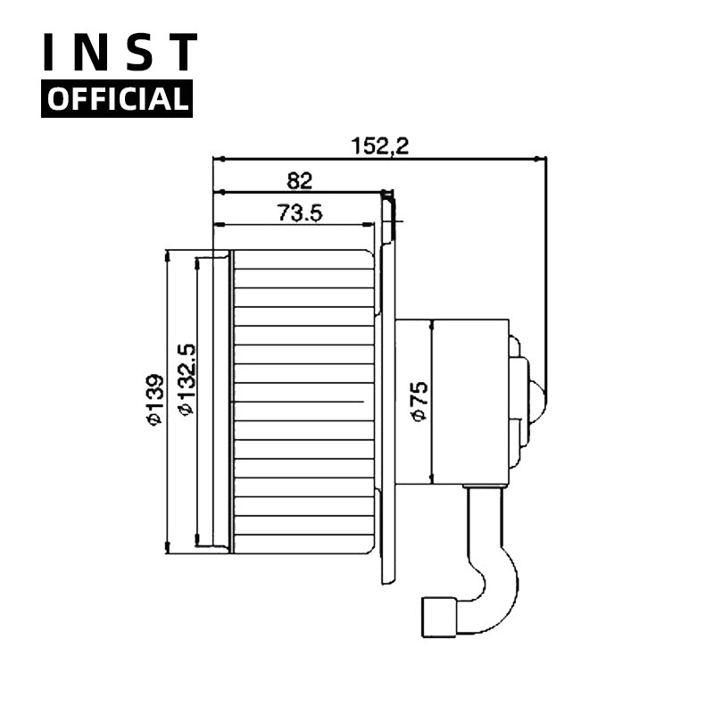 Air Conditioning Fan AC A/C Blower Motor FOR FAW J5 J6 24V