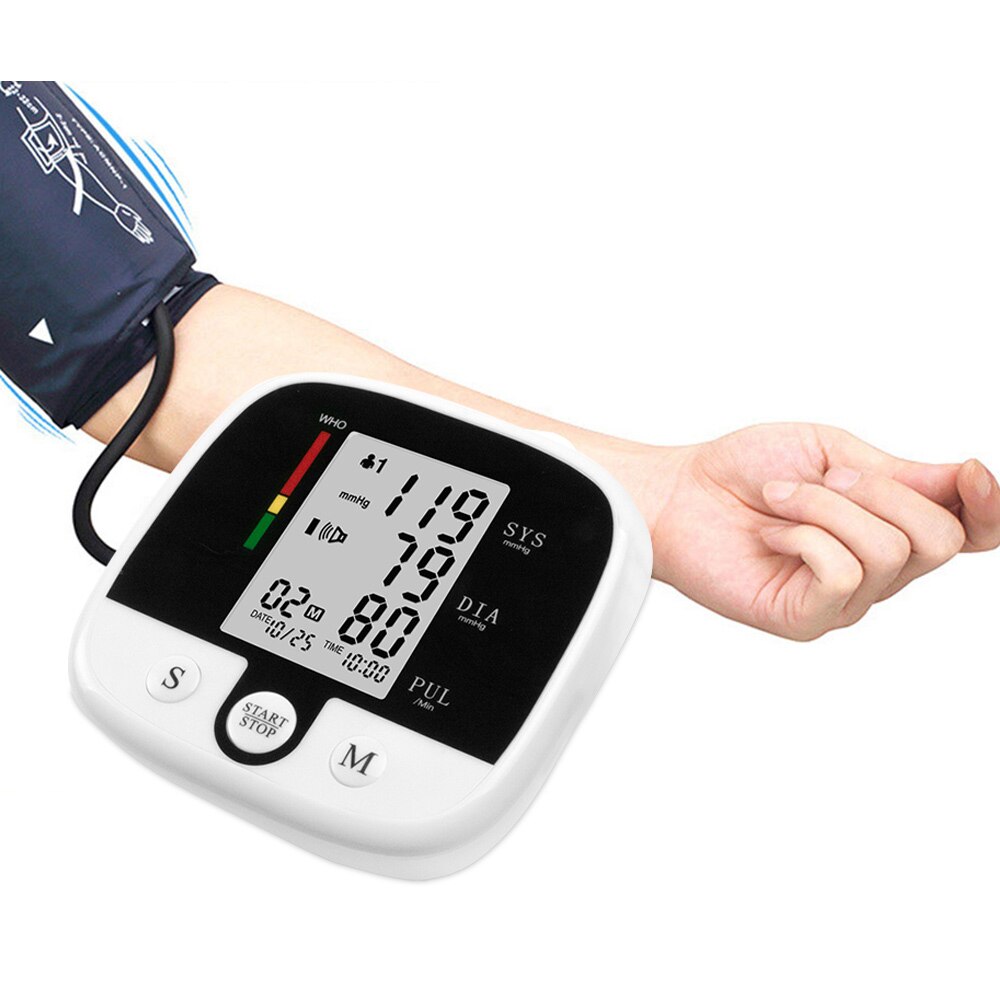 Healthy Care Arm Automatic Blood Pressure Monitor BP Sphygmomanometer Pressure Meter Tonometer for Measuring Arterial Pressure: Blood Pressure