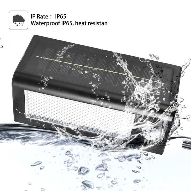 Colector Solar de luz LED para exteriores, Sensor de cuerpo PIR para colector Solar de 32 leds, resistente al agua