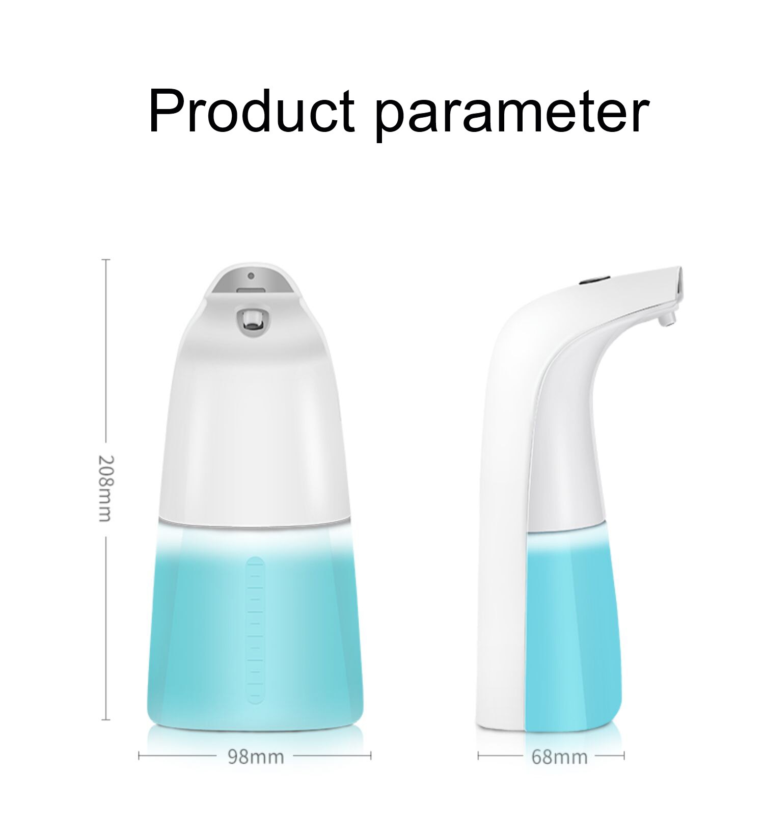 Intelligent Automatic Liquid Soap Dispenser Induction Foaming Hand Washing Device for Kitchen Bathroom (Without Liquid): Default Title