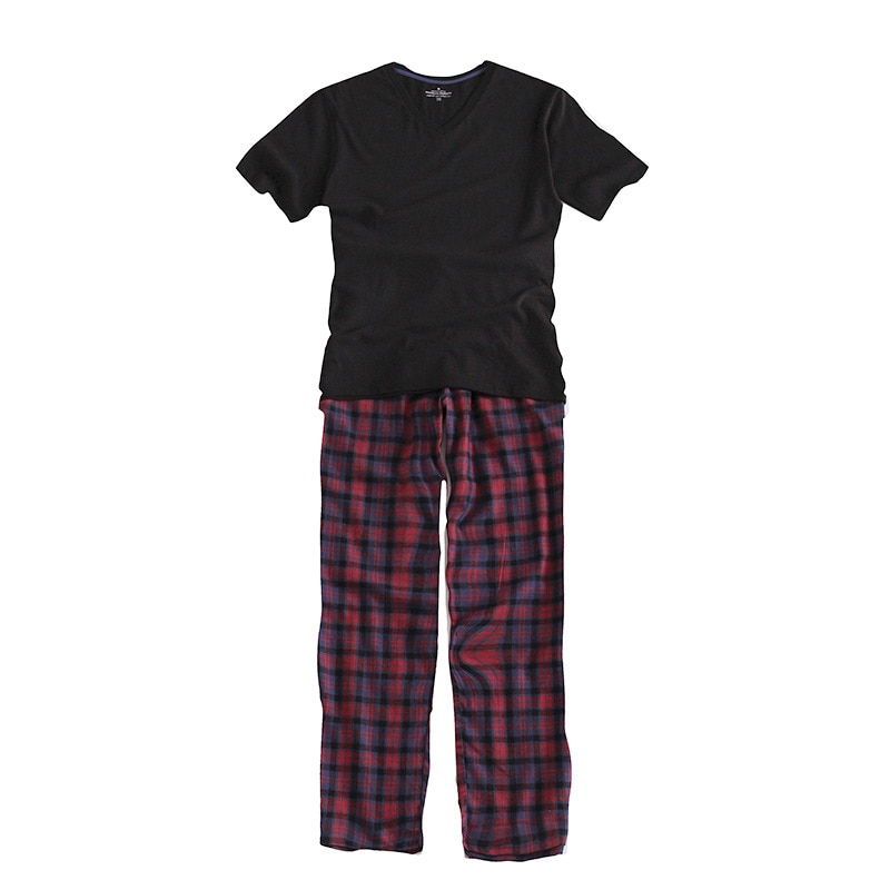 100% Katoen Zomer Pyjama Sets Plaid Pijama Korte Mouw Mannen Pyjama V-hals Mannen Nachtkleding Mannen Pyjama Plus size S-XXL