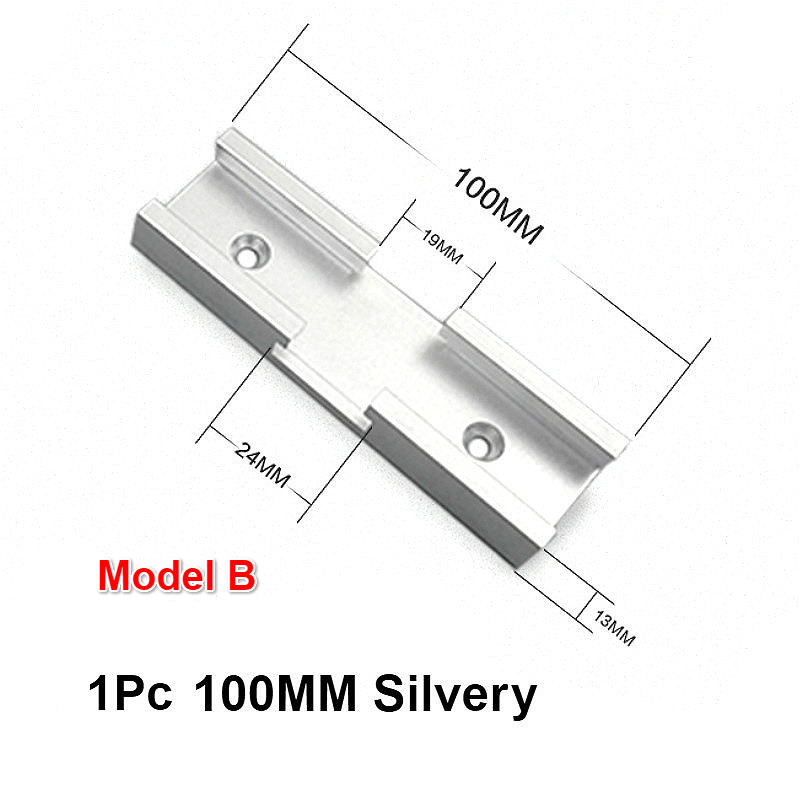 T-Track Intersection Kit Double Cut Profile Universal Cross T-track Connector with Predrilled Mounting Holes Woodworking Clamps: A