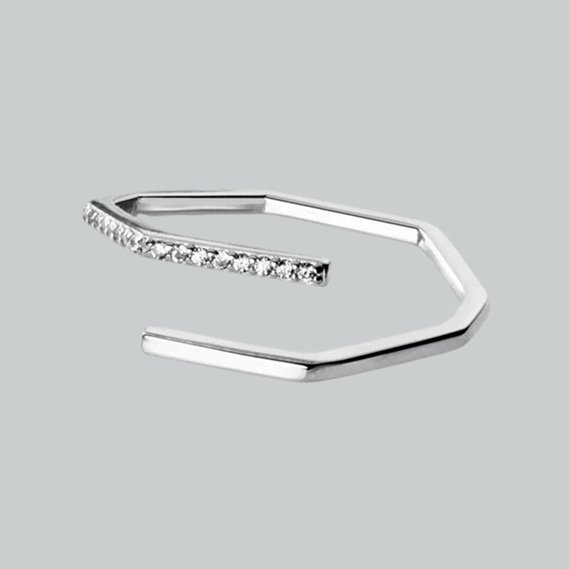 Persönlichkeit Boho Hexagon Kristall Ringe für Frauen Schmuck Große Antike Ringe Mädchen Weihnachten Anillos