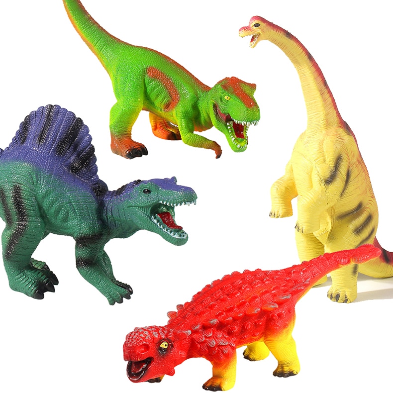 48CM Educational Vocal Dinosaur Toys Kids Realistic Soft PVC Plastic Figures Animal Model Toys for Children Xmas