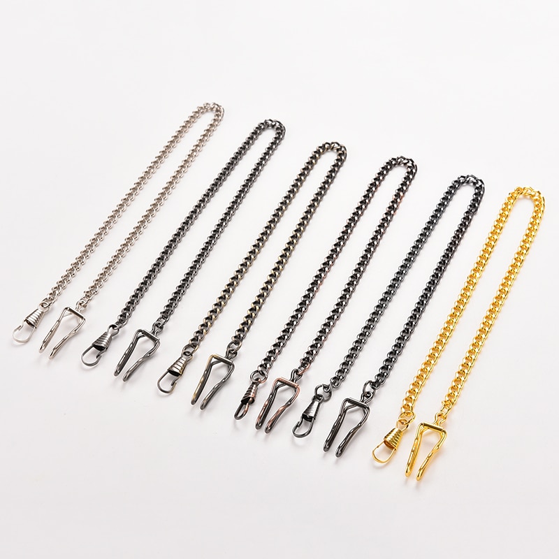 Rhodium / sølv / guld / gunmetal / antik bronze farve halskæde kæder messing bulk til diy smykker gør materialer