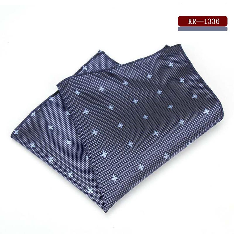 KR1328 Men's Polyester Silk Handkerchiefs Pocket Squares Mixed Patterns Jacquard for Suits Jackets Wedding Party Business: SFKR-1336