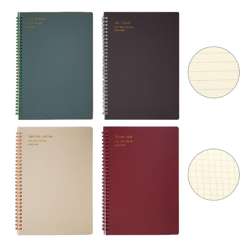 80Sheets Coil Notebook Writing Journal Notebook,Classic Spiral Bound,Best for Writers and Travelers, Men or Women