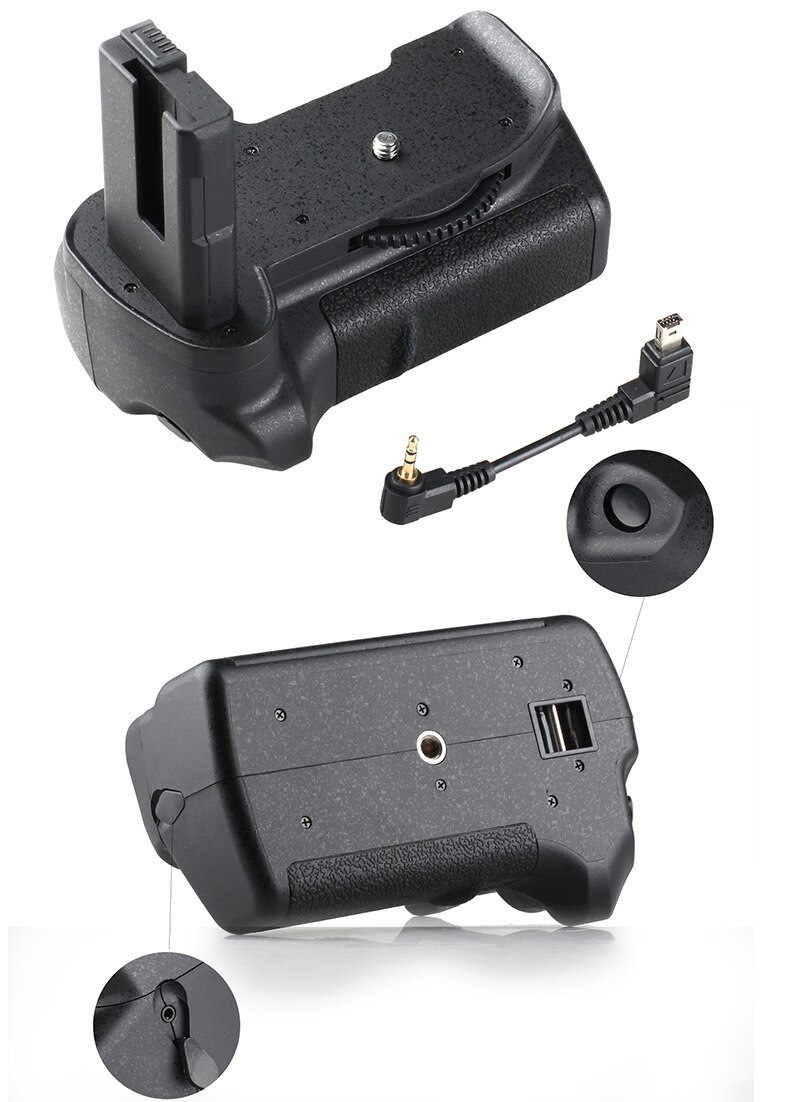 Durable Vertical Battery Grip fit for Nikon D5100 D5200 D5300 Multi-Power Battery Handgrip Work with EN-EL14