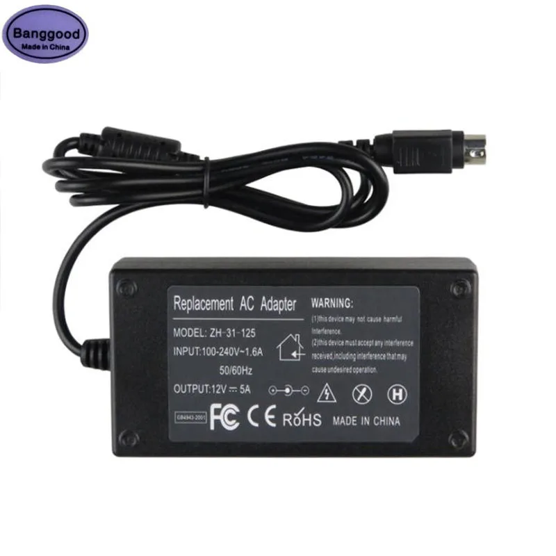 12V 5a 4-polig 60W mit IC-Chip AC DC-Wandler Schalt netzteil 4-poliger Adapter für LCD-TV-Monitor Flach bildschirm TV-DVR-Ladegerät