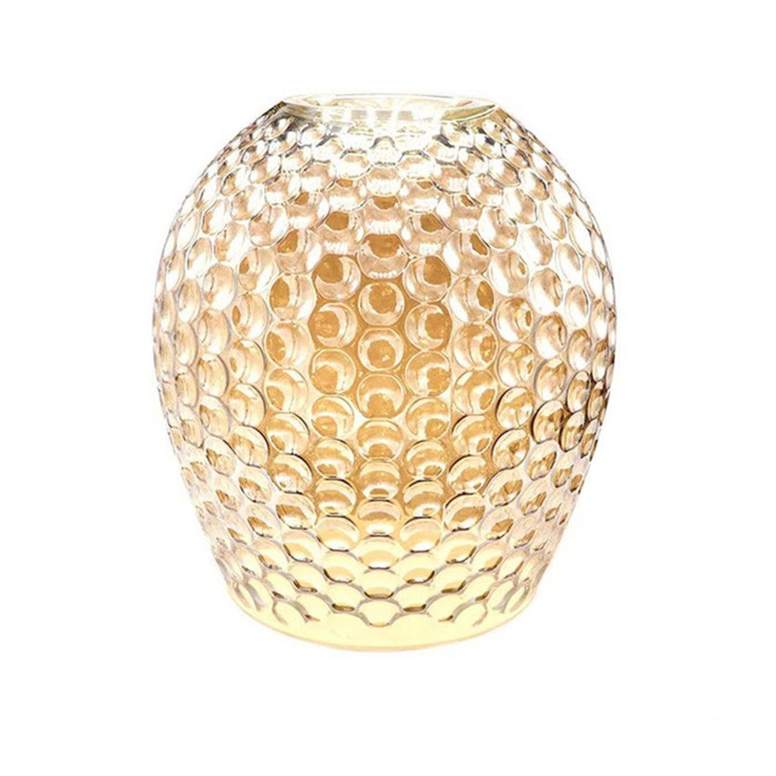Vintage lampskärm med  e27 glas, ersättning för 42mm e26 diamanter, ananaslyktamönster, gult glasskydd för konsthängande belysning