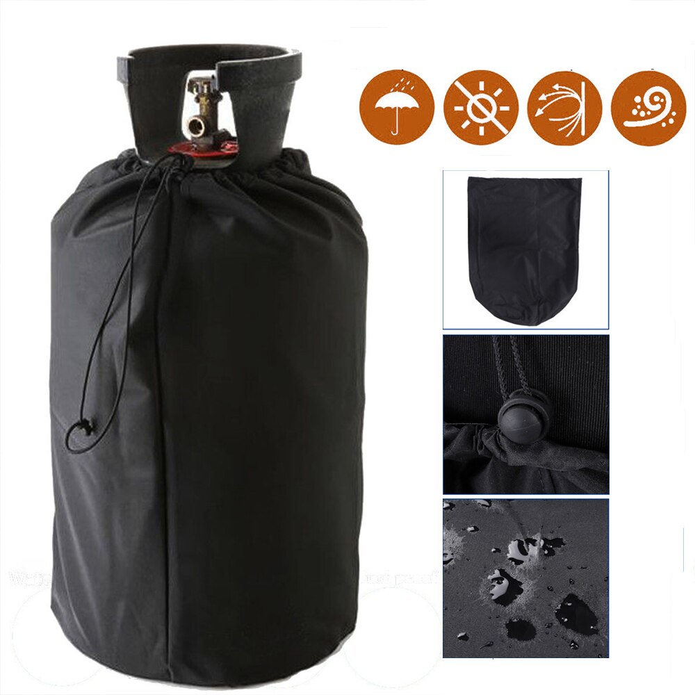 Gas Bottle Waterproof Covers Durable Propane Tank Dust-Proof Cover Outdoor BBQ Rain Protect Anti-Rust Oxford Cloth Storage Bag