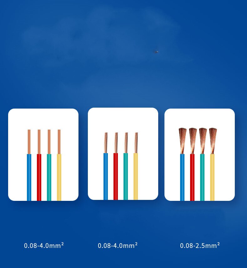 Two In and Six Out Quick-connection Terminal Wire Splitter Box Flame-retardant Plastic Junction Box Electrical Accessories