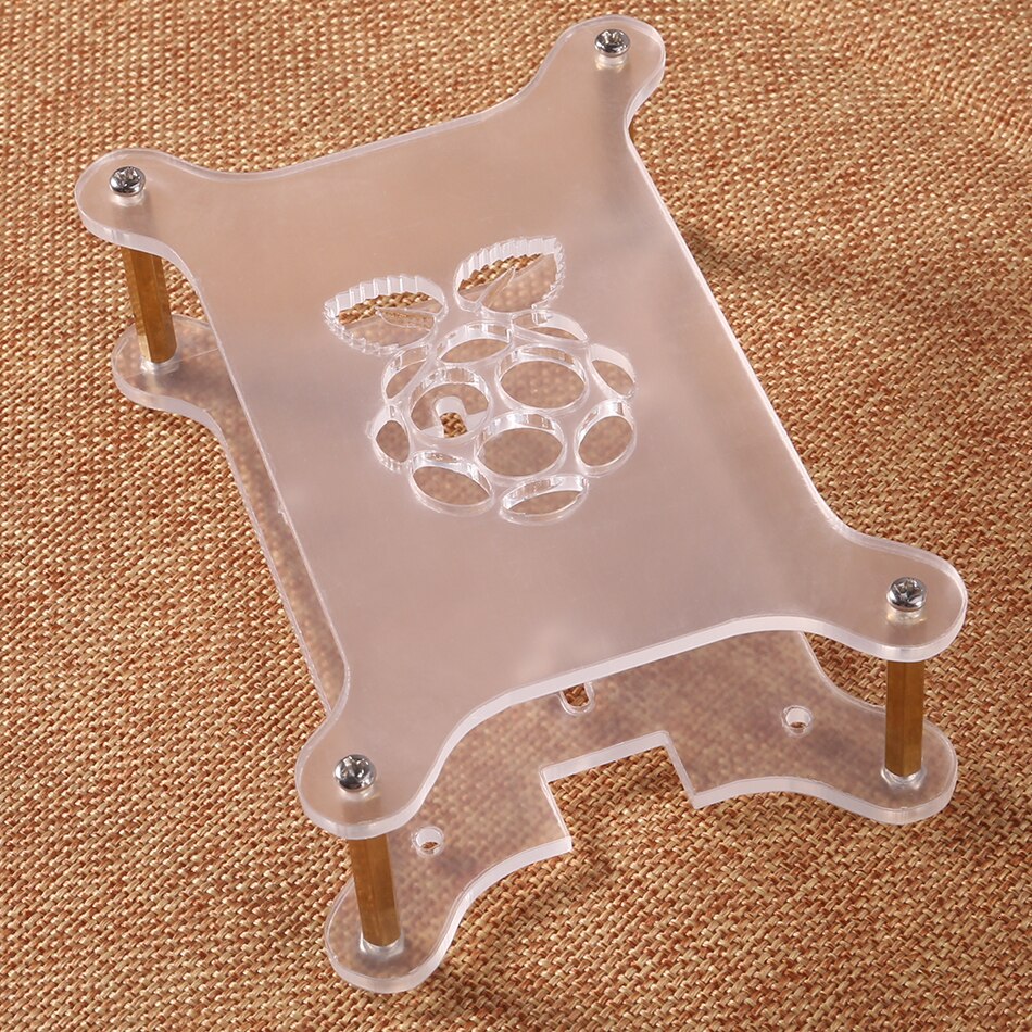Raspberry Pi 4 Case Acryl Case Stapelbaar Hond Bone Box Clear Behuizing Past Raspberry Pi 3 Model B 3B Plus 2B 4B