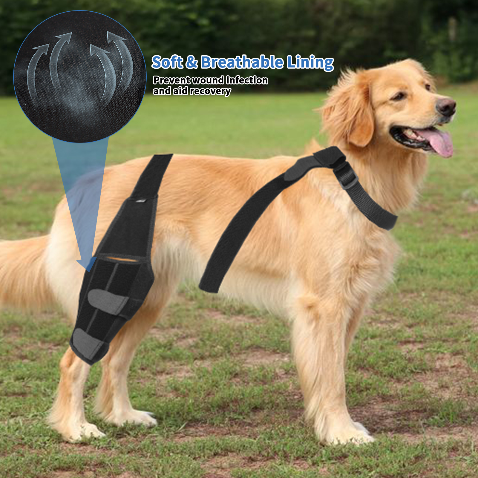 Huisdier Hond Verbanden Hond Blessure Been Knie Brace Bandbescherming Voor Honden Gewrichtsverband Wrap Doggy Medische Benodigdheden Honden Accessoires