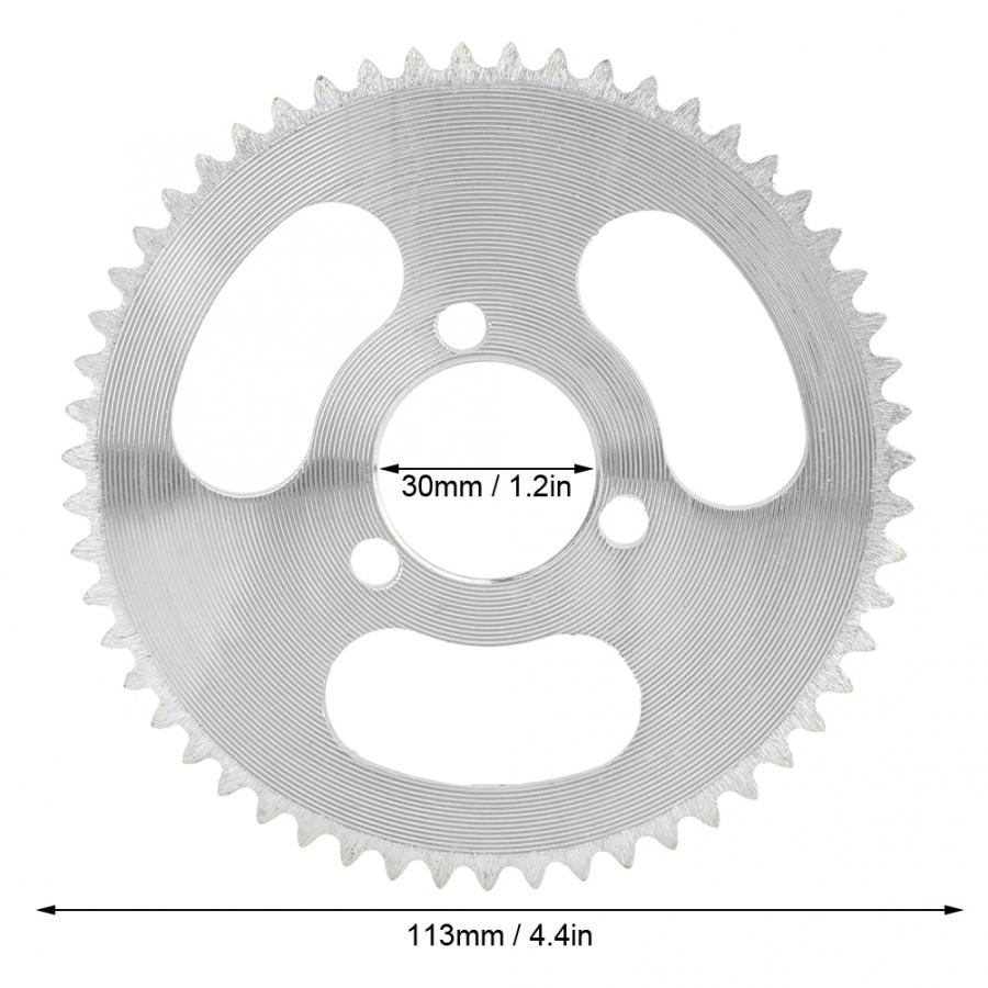 Electric Scooter Sprocket 55 Teeth 25H 3 Holes Metal Crankset Sprocket Gear Plate Electric Scooter Sprocket Accessory