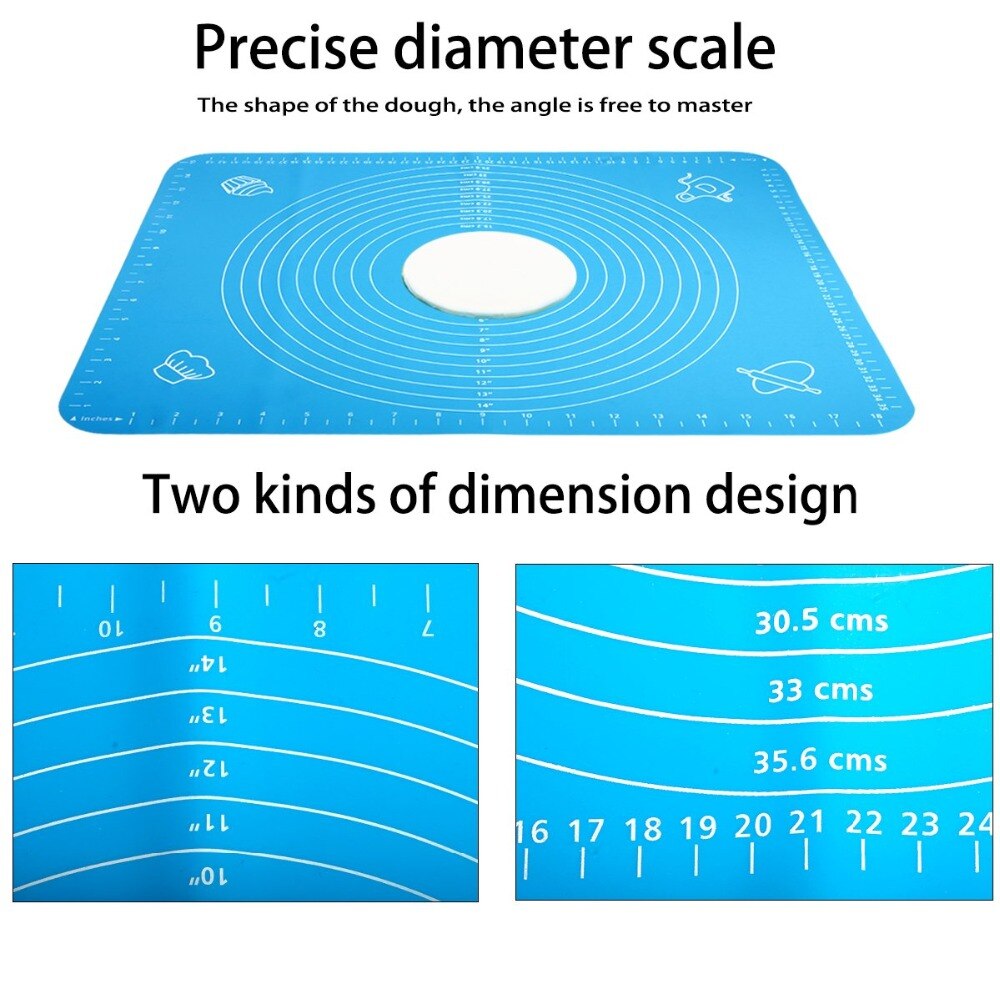 Siliconen Bakken Mat Vel Deeg Rollende Gebak Kneden Mat Schaal Pad Koken Oven Liner Pad Gebruiksvoorwerpen Bakvormen Bakken Tools