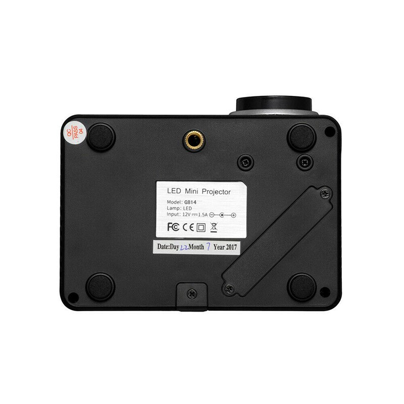 HD Neat Portable Pocket Projector Support 1080P Built-in Stereo Speaker for Home Office FKU66