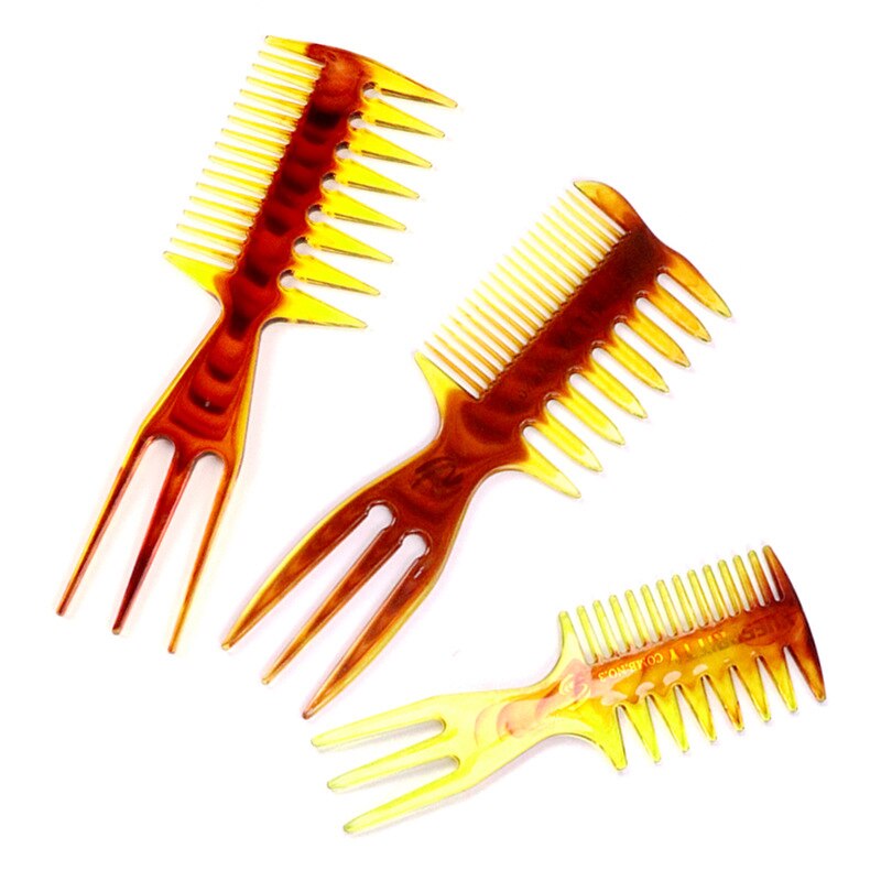 Conjunto de peines de pelo Retro para hombre, peine de Pelo Liso para Estilismo de salón de peluquería , herramienta de estilo de peluquería para barbero