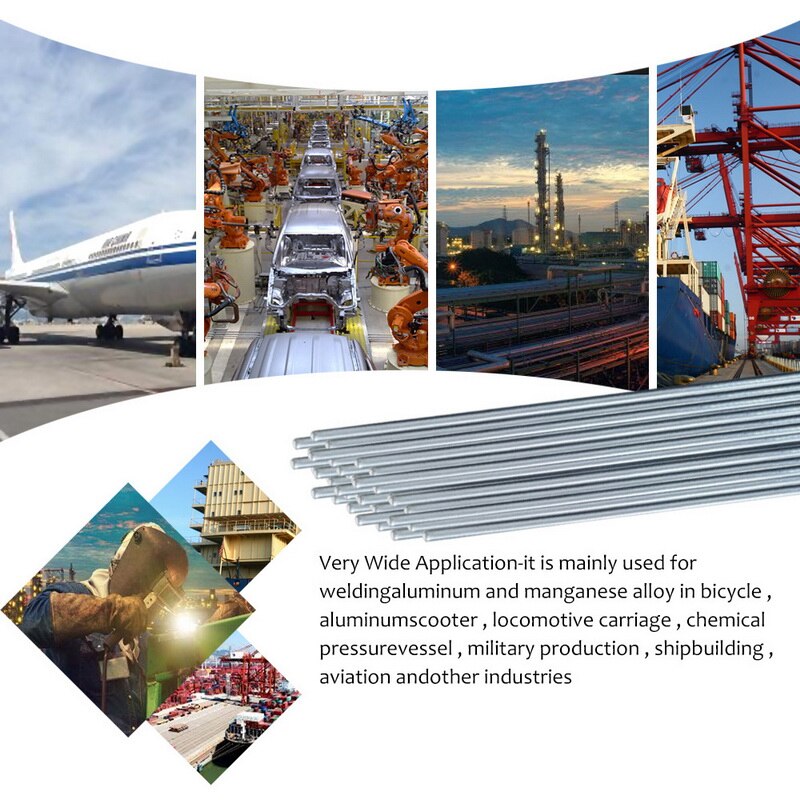1.6/2.0/3.0mm svetsning av aluminium lödning stav låg temperatur aluminium lod stav svetsning tråd 10/20/30/50 st