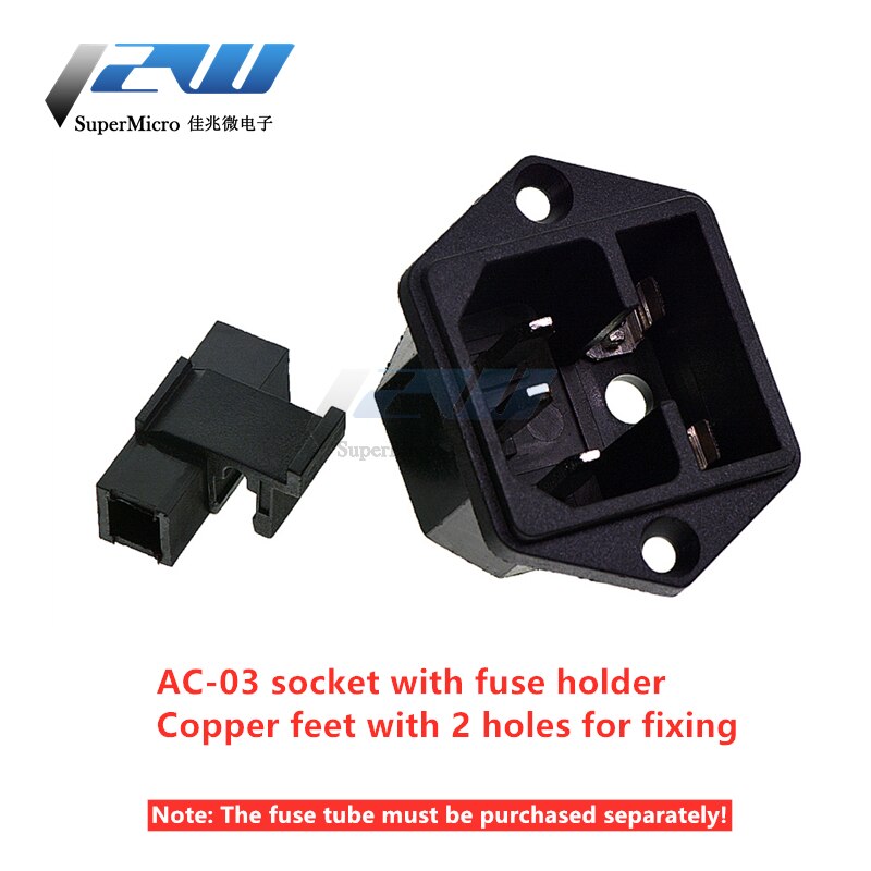 Input connector 10A 250VAC 3pin iec320 C14 power plug with red light rocker switch 10A male/female connectorAC-01/02/03/04/05/06: AC-03