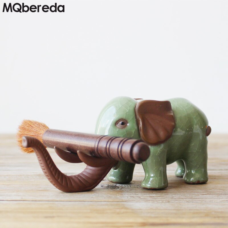 Elefant te husdjur prydnadsföremål utsökt te kan höja öppna skivor lila lera te leka gynnsamt djur te prydnader