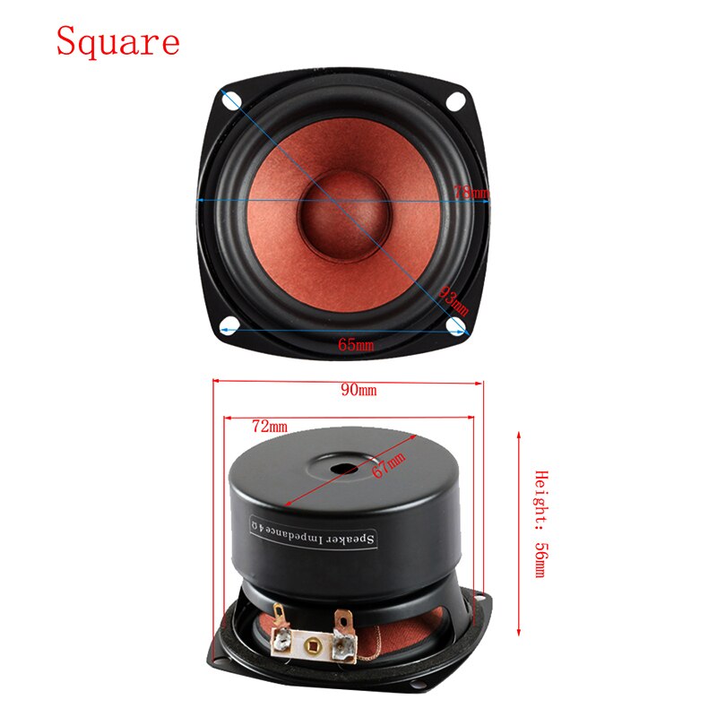 3 Inch Full Range Speaker Driver 15W 4Ohm 8Ohm Geluid Muziek Hifi Bluetooth Speaker Voor Boekenplank Audio Diy 1pc