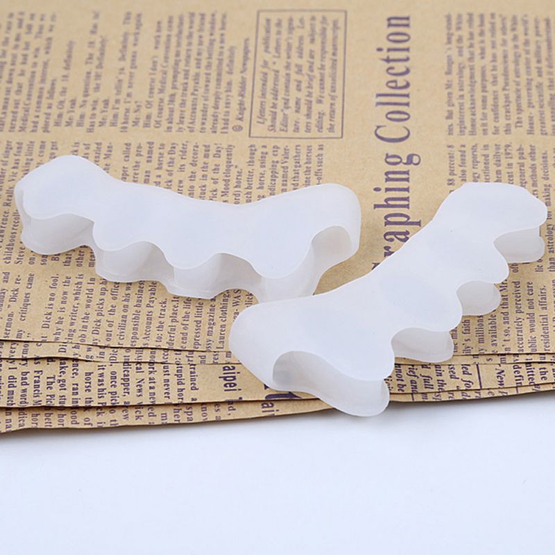 2pcs Toe Separators Overlapping Toes Correctors 5 Holes Personal Care Beauty & Health Toe Separators