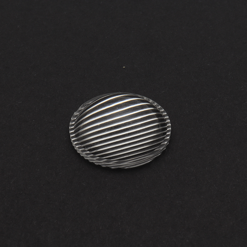 20mm 23mm 38mm Bead or Smooth Surface Acrylic Plano Convex Lens Reflector Lampshade Cover for LED Flashlight Headlamp Bike Light: Strip surface 23mm / 5 pieces