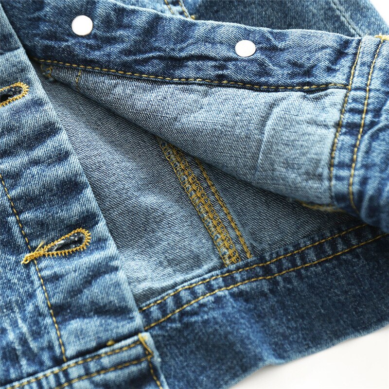 Chalecos vaqueros para bebés, chalecos vaqueros para niños y niñas, prendas de vestir exteriores para niños con agujero roto, ropa de estilo para niños, chaqueta de bebé, chaquetas para niños