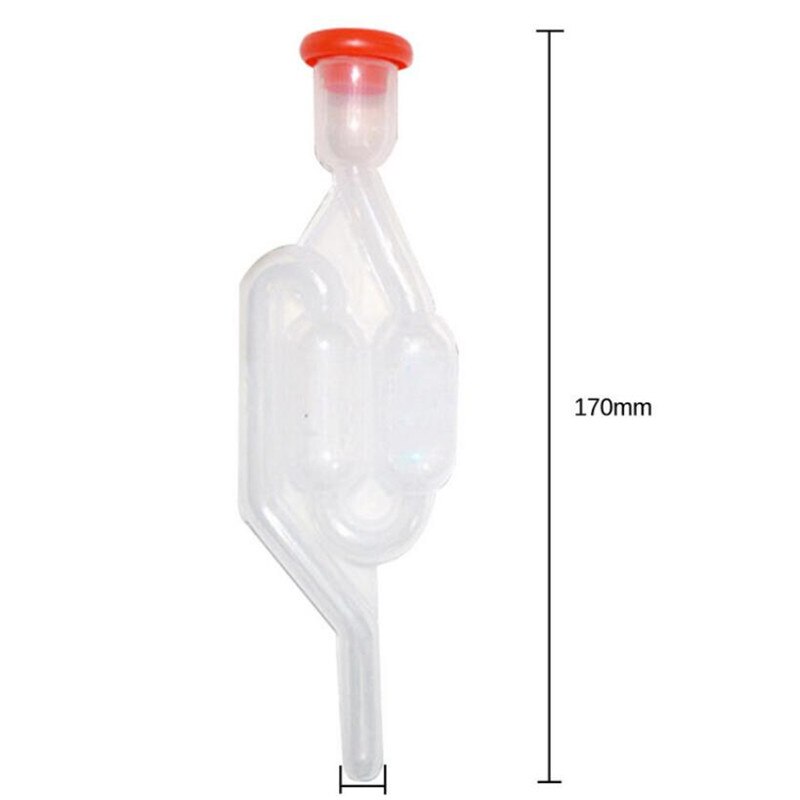 1pc/2pcs One-way Wine Beer Brewing Fermentation Check Valve Plastic Air Lock Water Seal Winemaking Exhaust Valve Fermenter Yeast