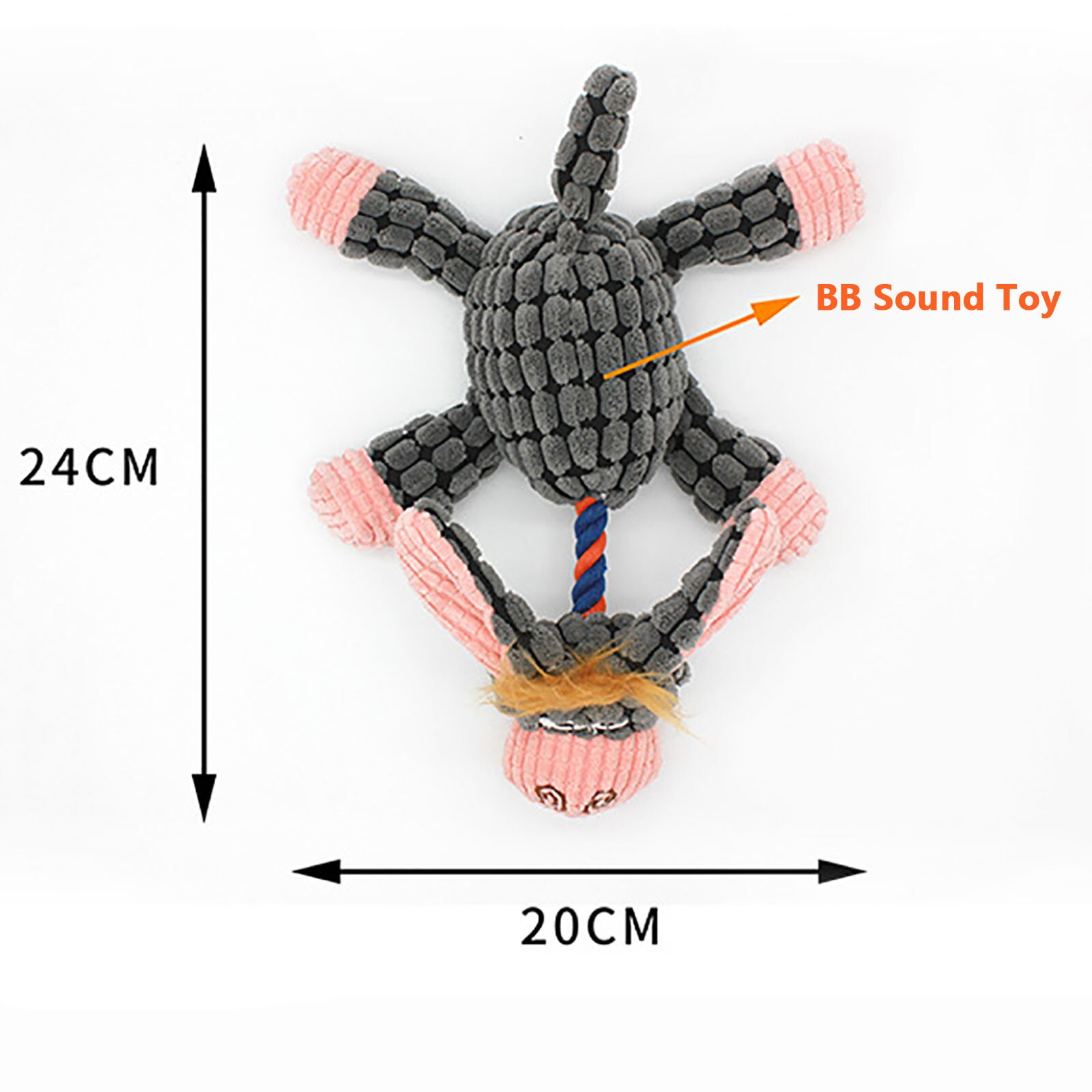 Pet Shaped Corduroy Chew Speelgoed Voor Hond Met Pieper Interactieve Speelgoed Voor Honden Puppy Speelgoed Om De Tanden Schoon