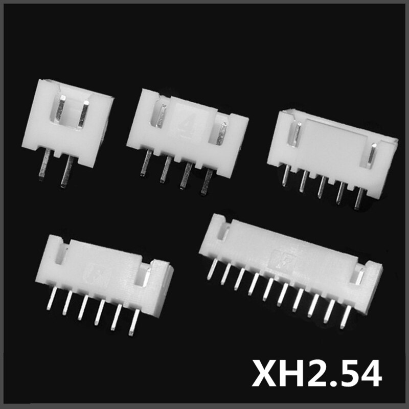 40 pièces XH2.54 2.54mm prise connecteur broche en-tête broche droite 2p-12p total 11 types