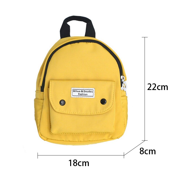 Estate nuovo zaino di modo delle donne di nylon giallo mini multi-funzione delle signore sacchetto di scuola studente sacchetto di scuola di vendita calda in 2020