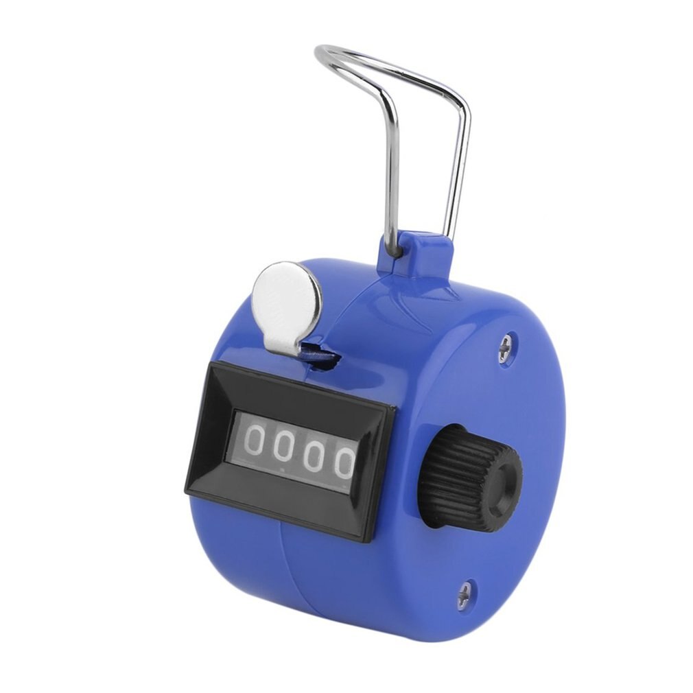 Compteur Manuel Mécanique 4 Chiffres – Acier Inoxydable, Plage 0-9999, Réinitialisable, Pour Comptage En Usine, Aéroport, Etc.