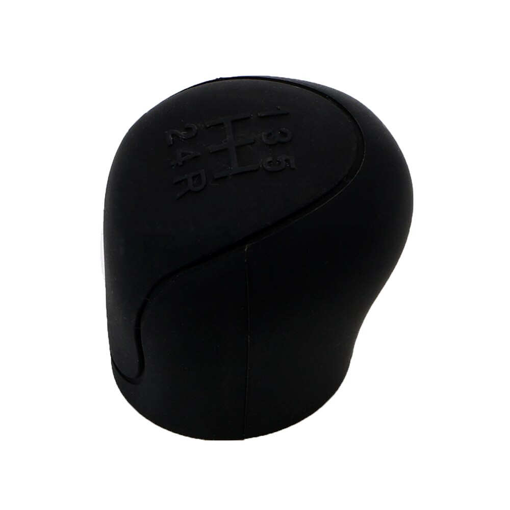 LEEPEE, collares de cambio de marchas de coche, pomo de palanca de cambios cubierta de palanca de cambios de silicona para ESCORT Ford Focus 2 3 4 MK2 MK3 MK4 MT -: Black