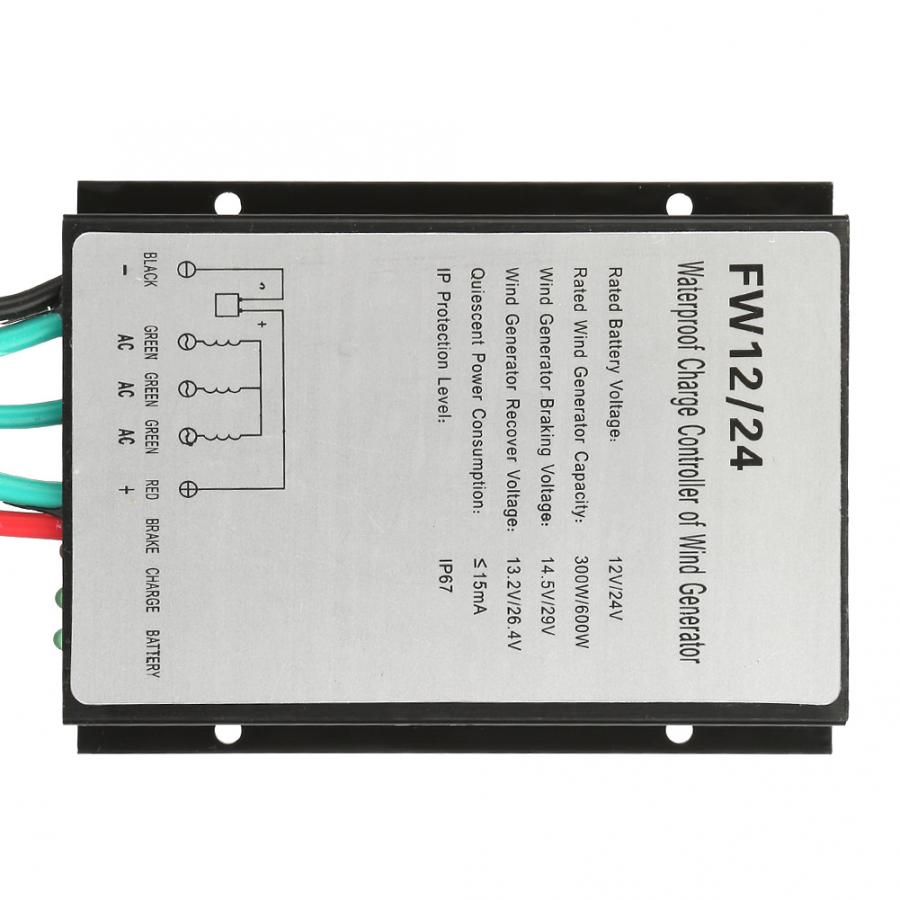 Automatische MPPT Waterdichte Windturbine Laadregelaar 12 V 10A Windgenerator Laadregelaar Regulator voor Straatverlichting