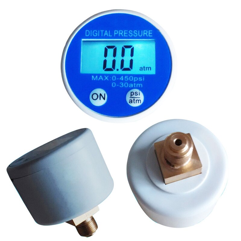 0-450psi 0-30atm 40mm Digitale Manometer Batterie-angetrieben USB RS232