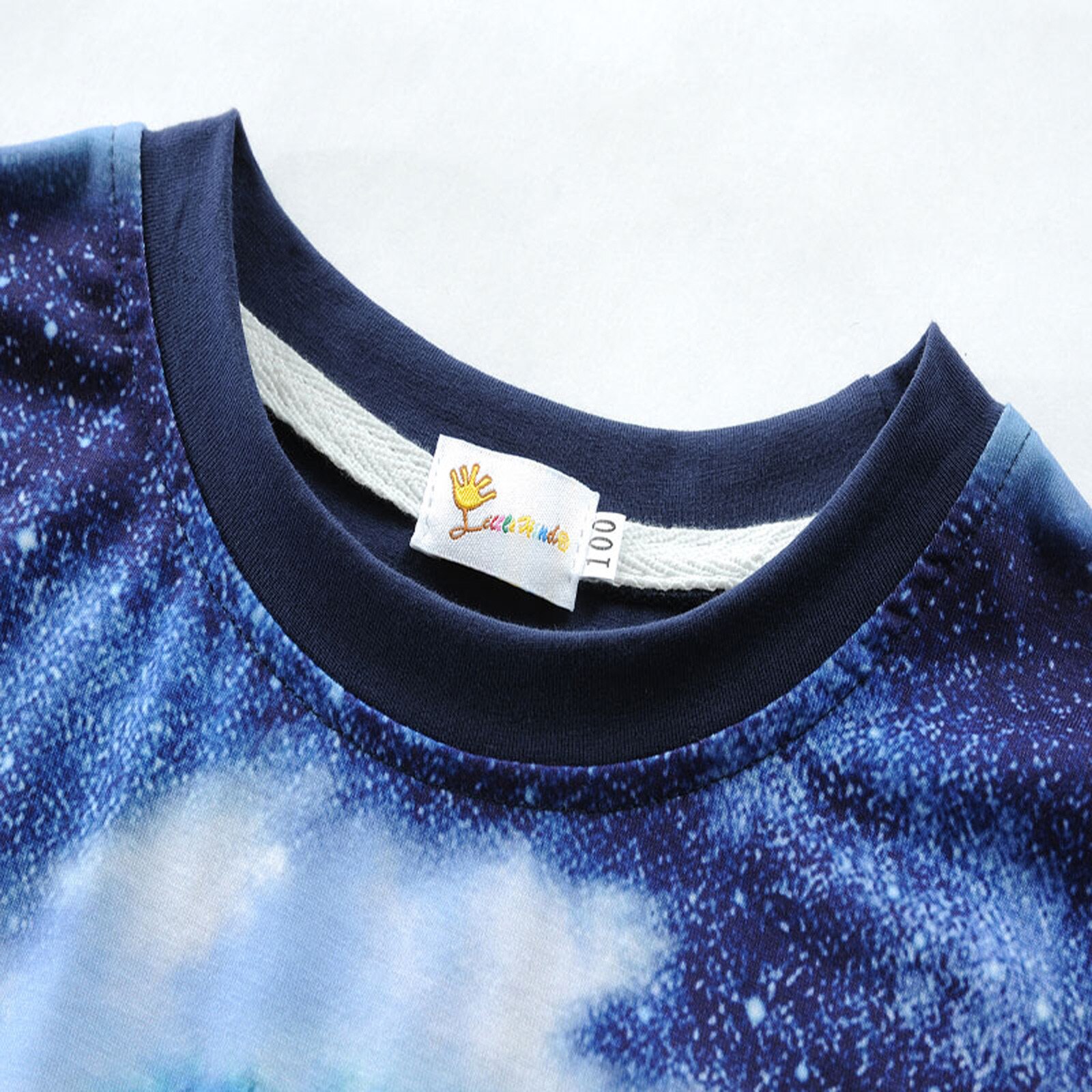 0050 kleinkind freundlicher Baby Jungen Mädchen Karikatur Delphin Druck T Shirt Blau Spitzen 1-8 Jahre freundlicher Kleidung einstellen Футболка