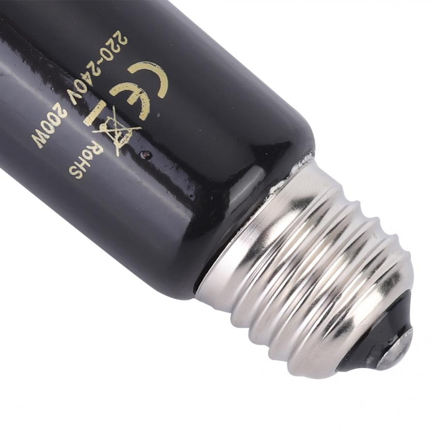 Lâmpada de aquecimento cerâmica emissora, e27 100w 200w, animal, tartaruga infravermelha, chocadeira, terrário, lâmpada de calor 220v-240v