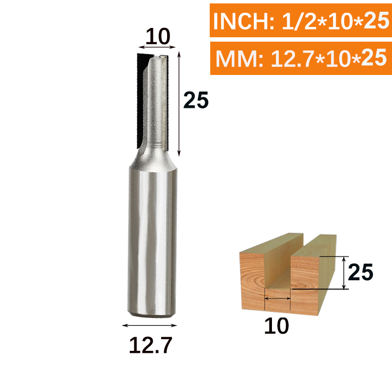 Vsharp PCD prosty frez diamentowy dwustronny prosty frez robić płyty melaminowej HPL płyta krzemianowo-wapniowa MDF: 25mm