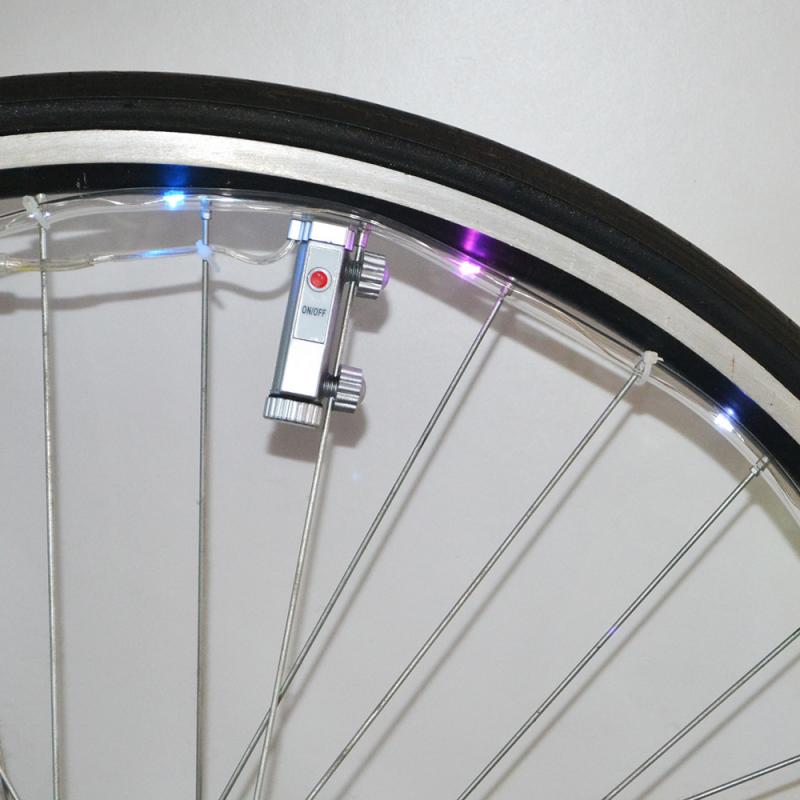 Fietsen Oplaadbare Fietsaccessoires Fiets Wiel Led Verlichting Waterdicht Fiets Lichtmetalen Fietswiel Spaken Lichten