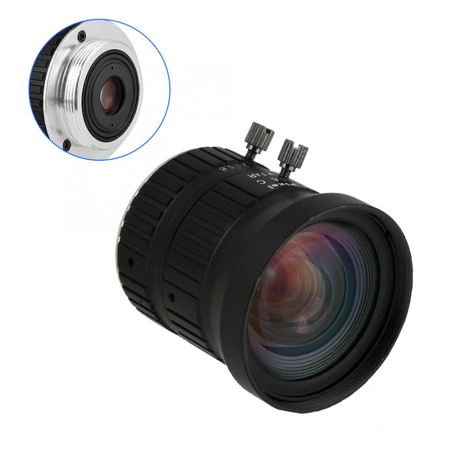 5MP 5mm F 1.6 Focal-Length CCTV HD Manual Lens 2/3 C Mount Aperture 1/1.7 for Surveillance Security Camera CCTV Accessory