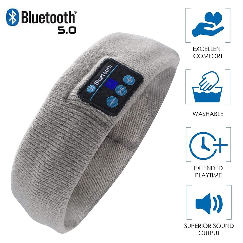 Draadloze Hoofdtelefoon Bluetooth 5.0 Sport Hoofdband Oortelefoon Stereo Headset Slaap Speler Voor Running Gym Oortelefoon