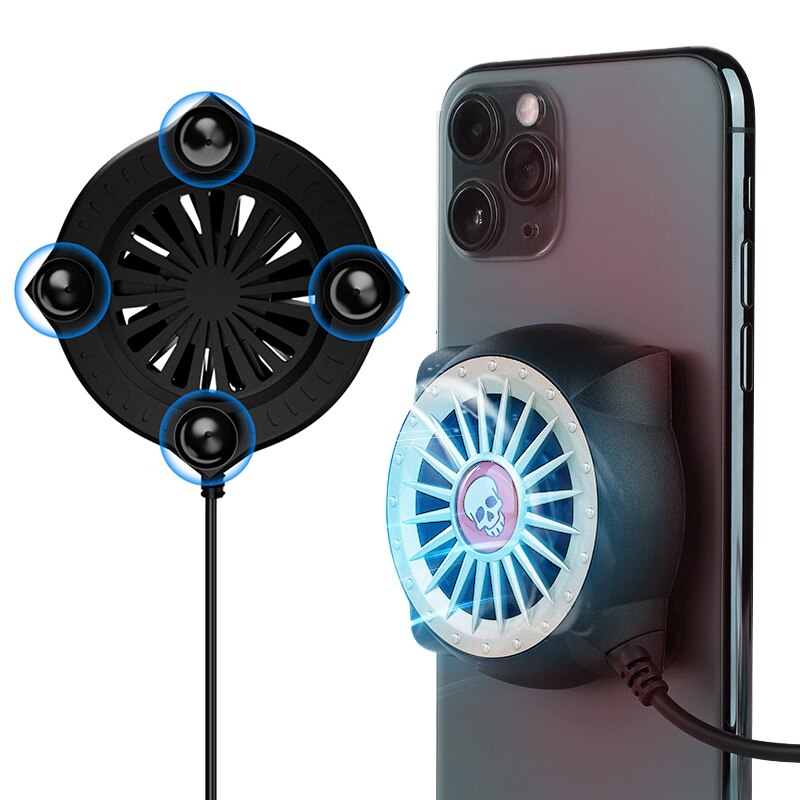 Kuulaa - Mobile Phone Skeleton Radiator Universal Phone Cooler Portable Fan Cooling Heat Sink Mobile Phone Cooler
