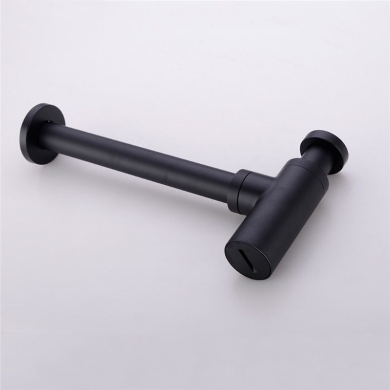 Basin Sink Drain Sewer Downflow Pipe Bottle Trap Drain Deodorization Brushed Black Bathroom Kitchen