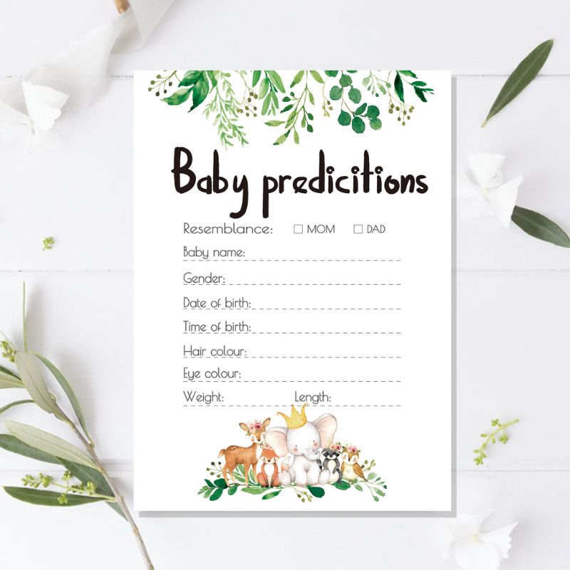 10 pak baby forudsigelser og rådgivningskort - baby shower spil ideer til dreng eller pige-fest aktiviteter forsyninger