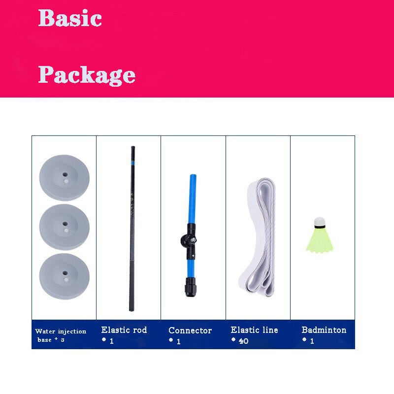 Professionelle Badminton Trainer Stretch Badminton Schläger Ausbildung Sport Selbst-studie Praxis Maschine Badminton Streichelte Hause Set: Basic Package