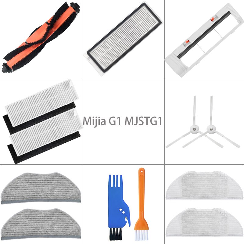 Accessori per Xiaomi Mijia G1 MJSTG1 robot aspirapolvere filtro Hepa Mocio panno lato spazzola principale coperchio ricambi sostituzione