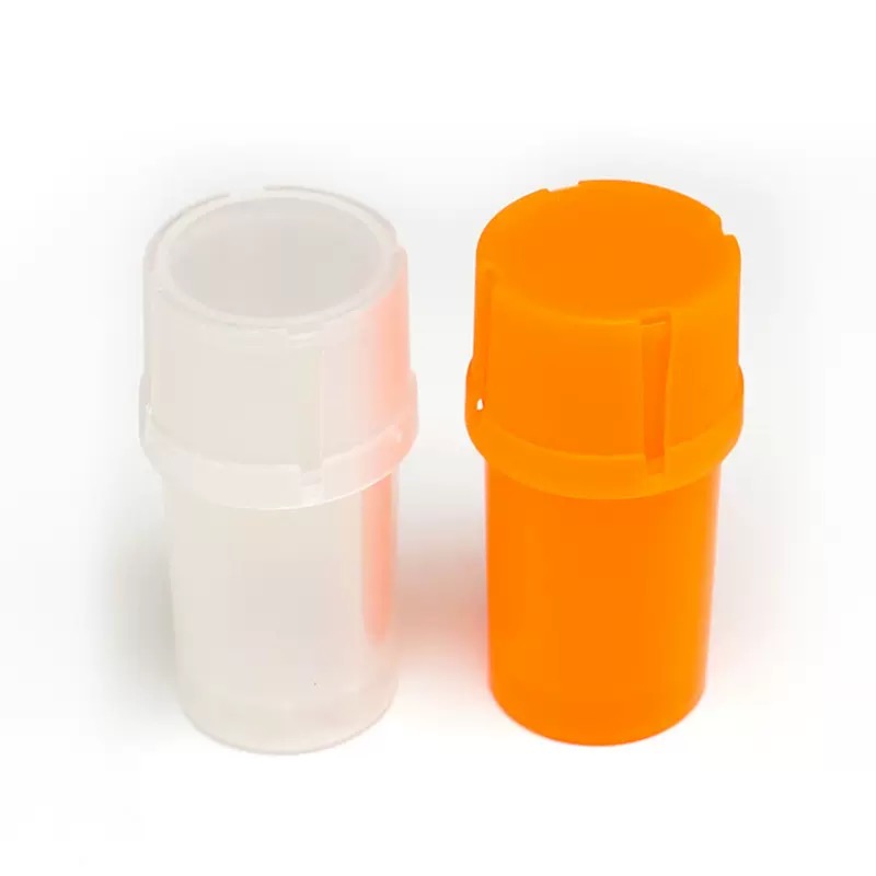 Förvaringsbehållare med inbyggd kvarn, lufttät, vatten- och lukttät