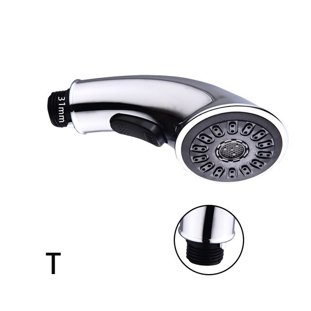 ABS Kitchen Tap Pull Out Parts Kitchen Faucet Replacement Parts Faucet Accessorie Spouts Kitchen Faucet Nozzle,Small shower head: T